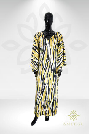 Farida Butterfly Kaftan – Bold Elegance with a Flattering Fit