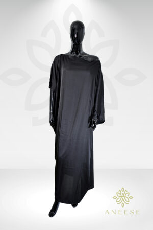 Black Satin Kaftan