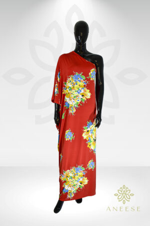 Celine One-Shoulder Kaftan