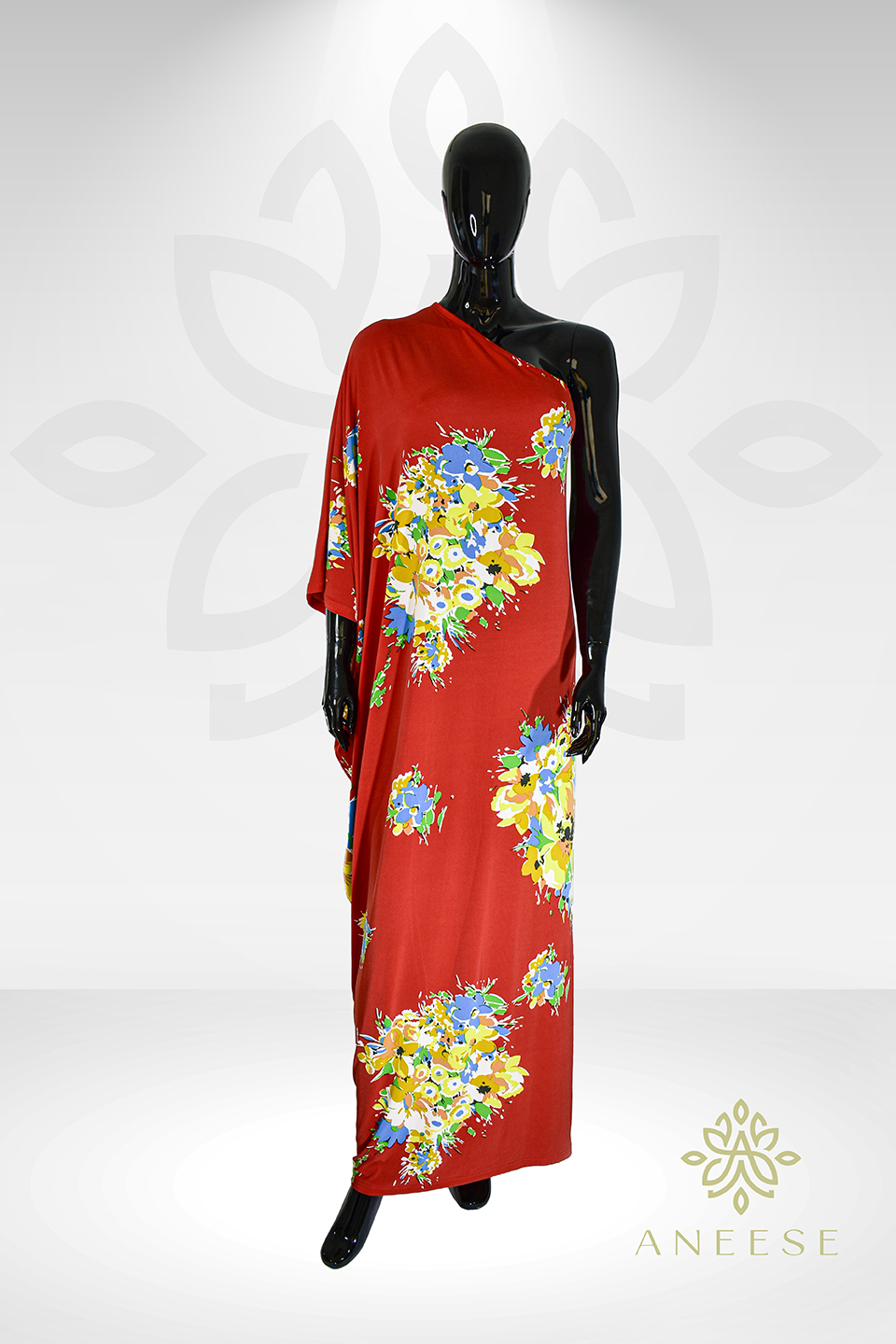 Celine One-Shoulder Kaftan