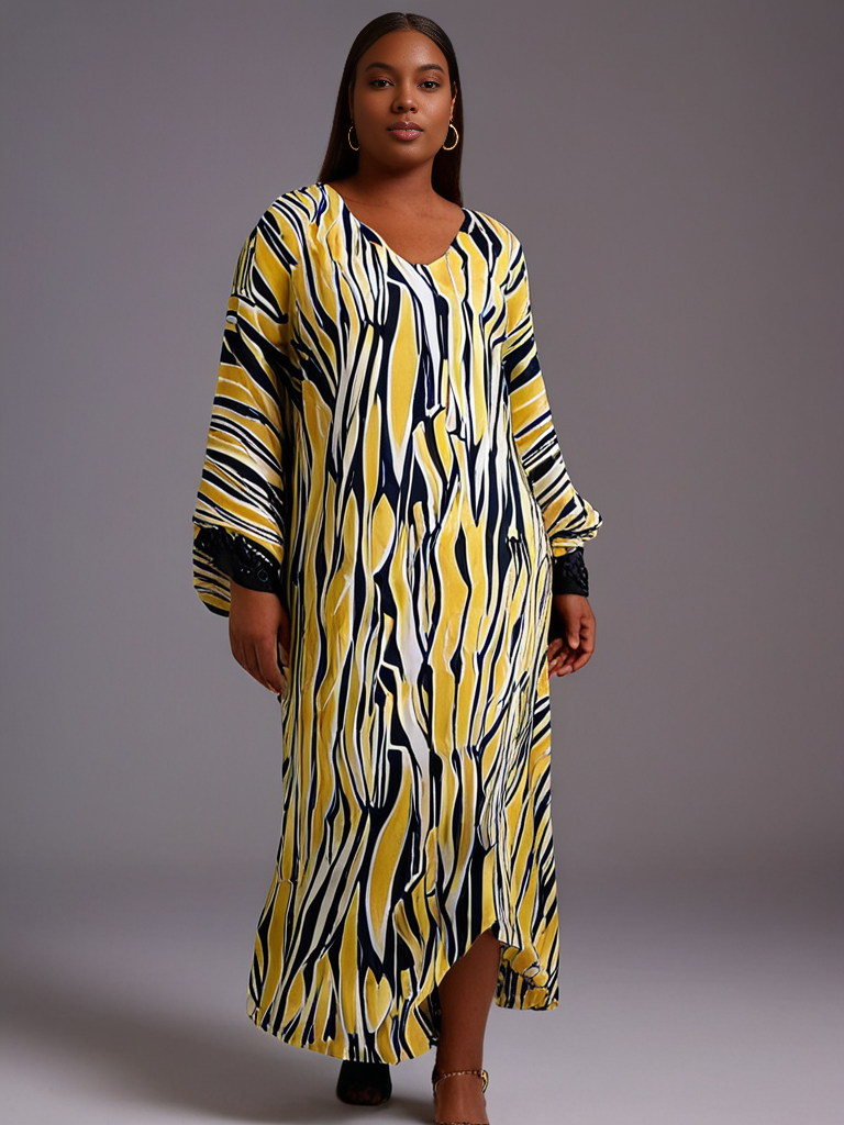 Farida Butterfly Kaftan – Bold Elegance with a Flattering Fit - Image 4