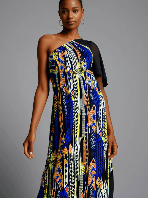Celine Kaftan – One-Shoulder Elegance - Image 2