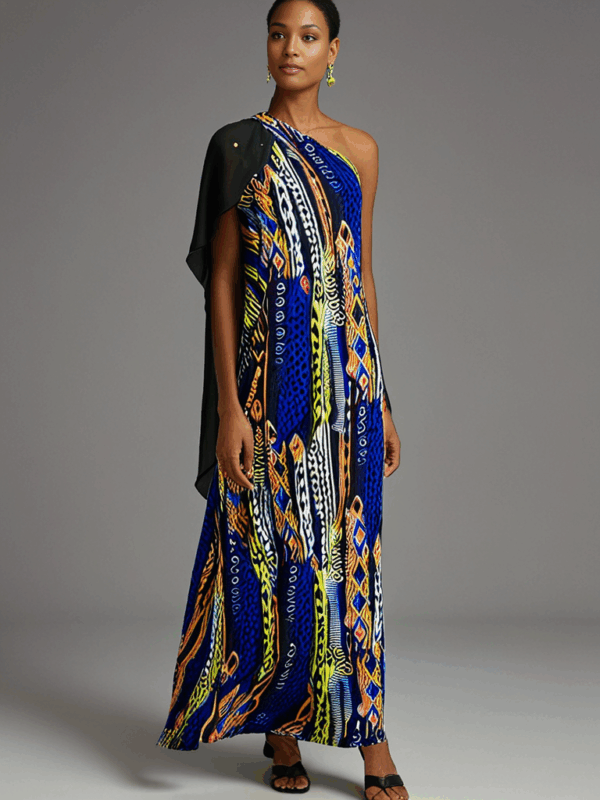 Celine Kaftan – One-Shoulder Elegance - Image 3