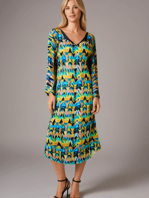 Farida Ombre Butterfly Kaftan – Effortless Elegance - Image 2