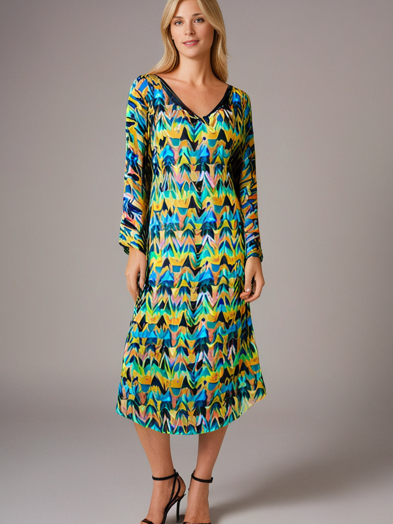Farida Ombre Butterfly Kaftan – Effortless Elegance - Image 2