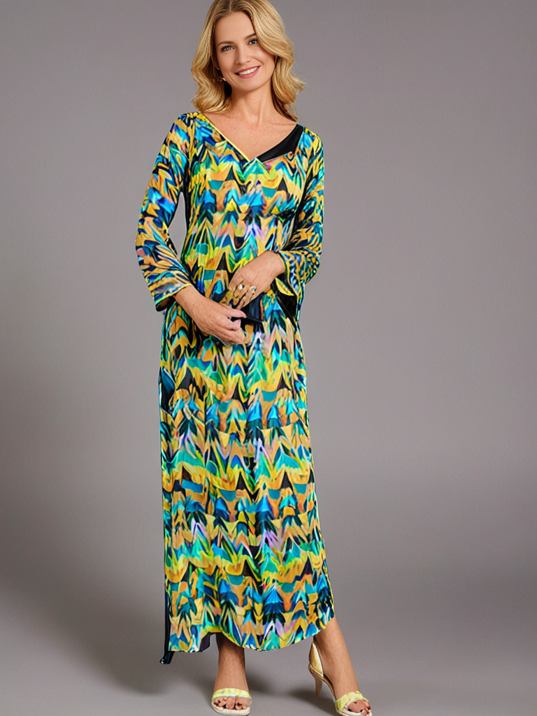 Farida Ombre Butterfly Kaftan – Effortless Elegance - Image 4