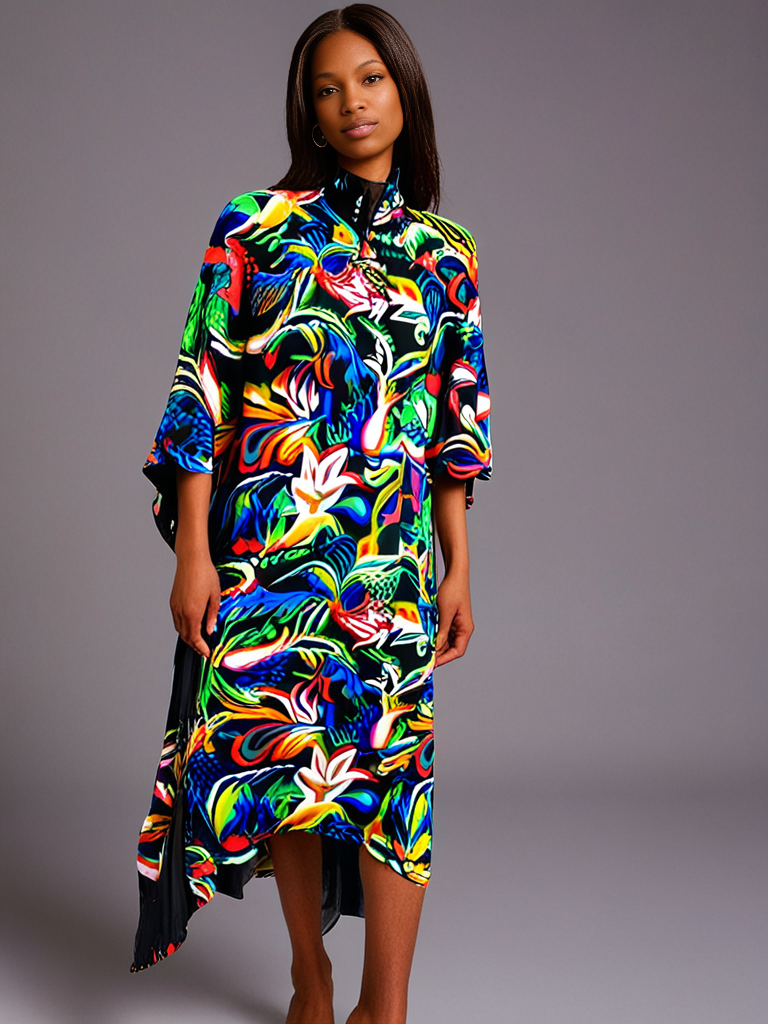 Kimora Kaftan – Bold Print, Effortless Elegance - Image 2