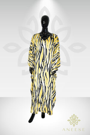 Farida Butterfly Kaftan – Bold Elegance with a Flattering Fit