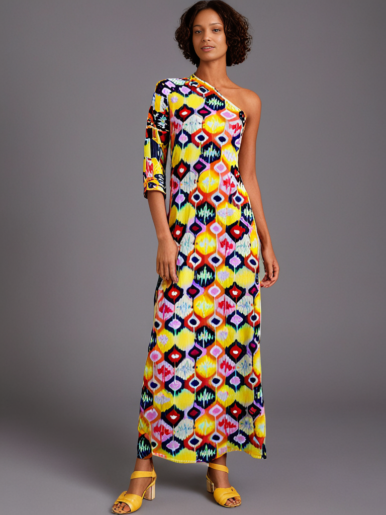 The Celine Kaftan – One Shoulder - Image 3