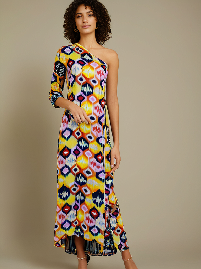 The Celine Kaftan – One Shoulder - Image 4