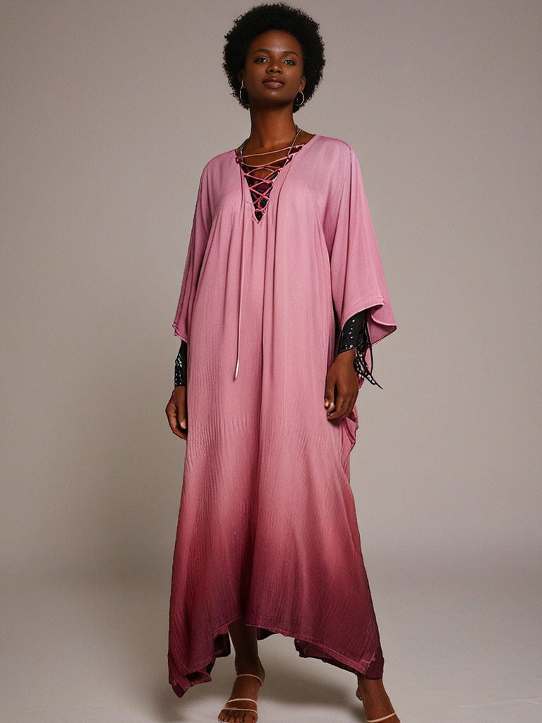 The Luna Kaftan – Pink Gradient - Image 2