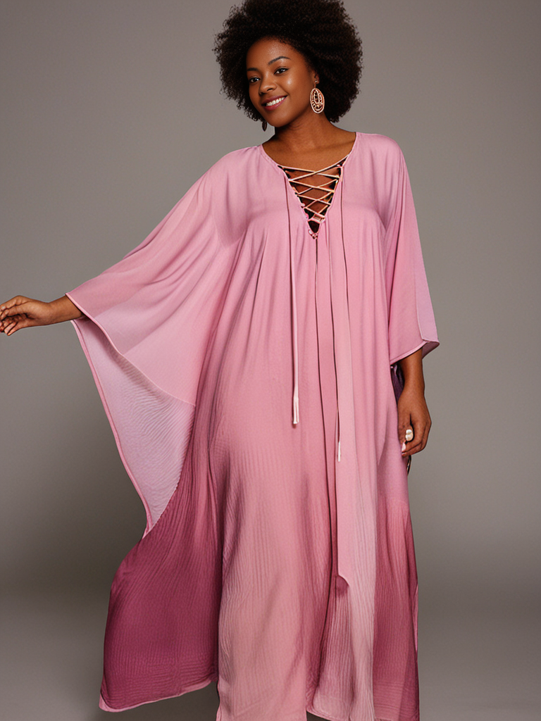 The Luna Kaftan – Pink Gradient - Image 3