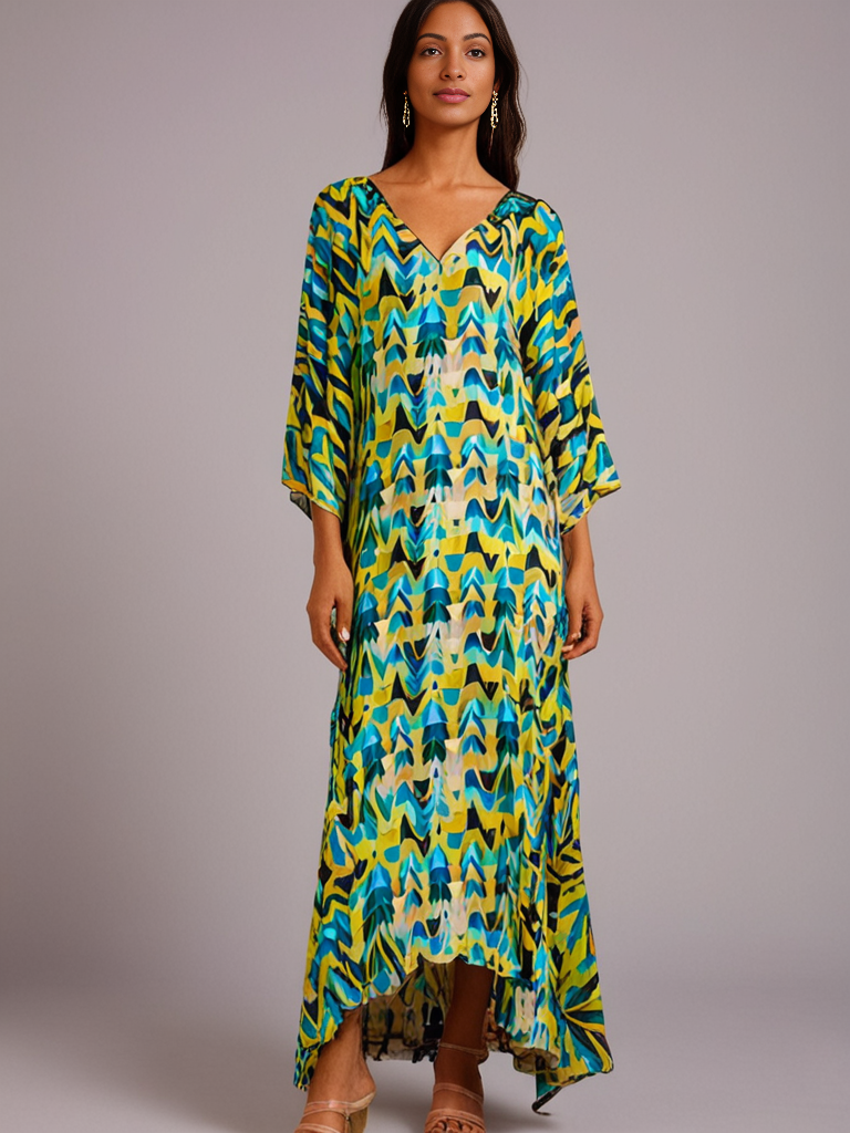 Farida Butterfly Kaftan – Effortless Elegance - Image 2