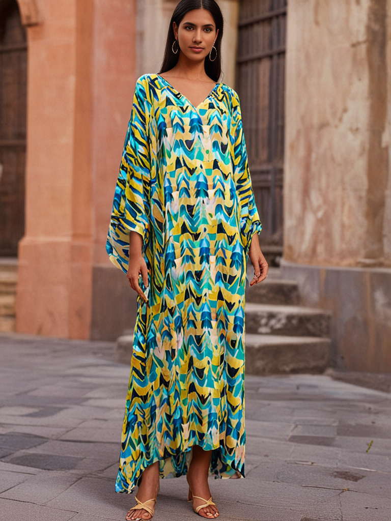 Farida Butterfly Kaftan – Effortless Elegance - Image 4